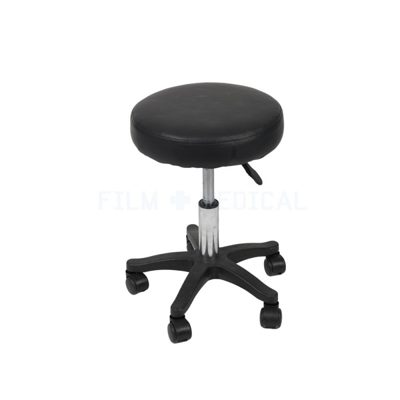 Black Wheelie Stool 